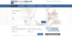 Desktop Screenshot of okhospitaljobs.com