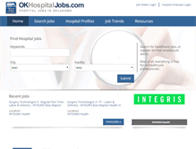 Tablet Screenshot of okhospitaljobs.com